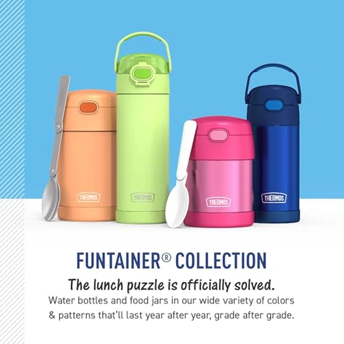 THERMOS FUNTAINER 14 Ounce Stainless Steel Vacuum Insulated Bottle, Princess by Thermos - Image 6
