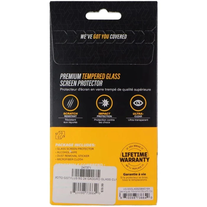 Gadget Guard Tempered Glass Screen Protector for Motorola Moto Stylus G 5G (2024) - Transparent - Brand New by Gadget Guard - Image 3