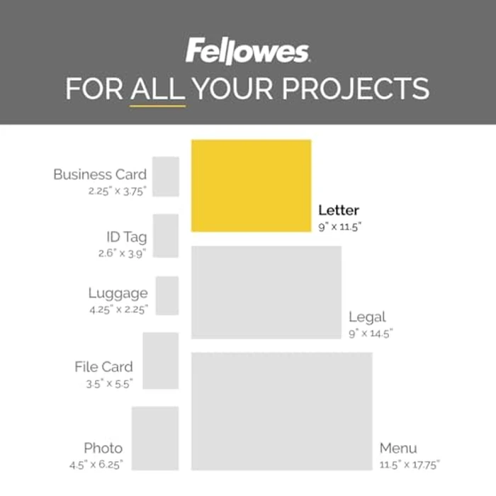Fellowes Thermal Laminating Pouches, Letter Size Sheets 9 x 11.5-Inches, 3 mil, 200 Pack (5743401), Clear by Fellowes - Image 4