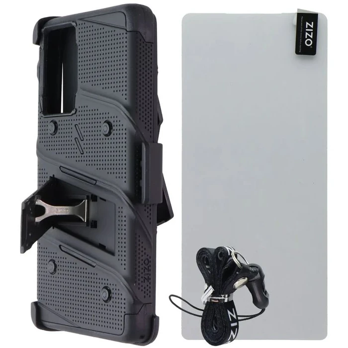 Zizo Bolt Bundle Phone Case & Tempered Glass Screen Protector for Motorola Moto G Stylus 5G (2024) - Black by Zizo - Refurbished - Brand New condition