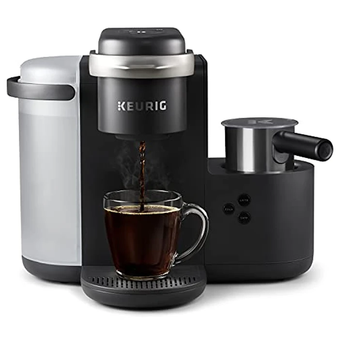 Keurig K-Café Single Serve K-Cup Pod Coffee, Latte and Cappuccino Maker, with Milk Frother for Speciality Beverages, Charcoal Grey by Keurig - Image 1