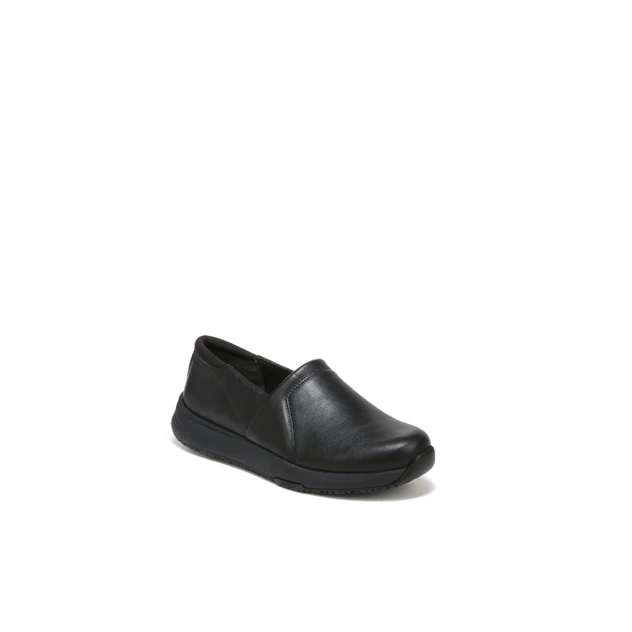 Dr. Scholl's Shoes Women's Dive in Slip Resisatnt Work Slip On Loafer, Black Smooth, 11 Wide by Dr.Scholl's SHOES - Image 2