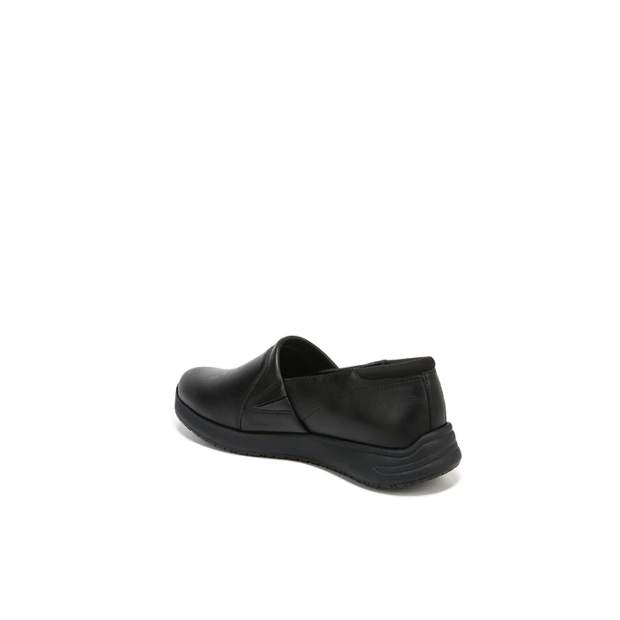 Dr. Scholl's Shoes Women's Dive in Slip Resisatnt Work Slip On Loafer, Black Smooth, 11 Wide by Dr.Scholl's SHOES - Image 3