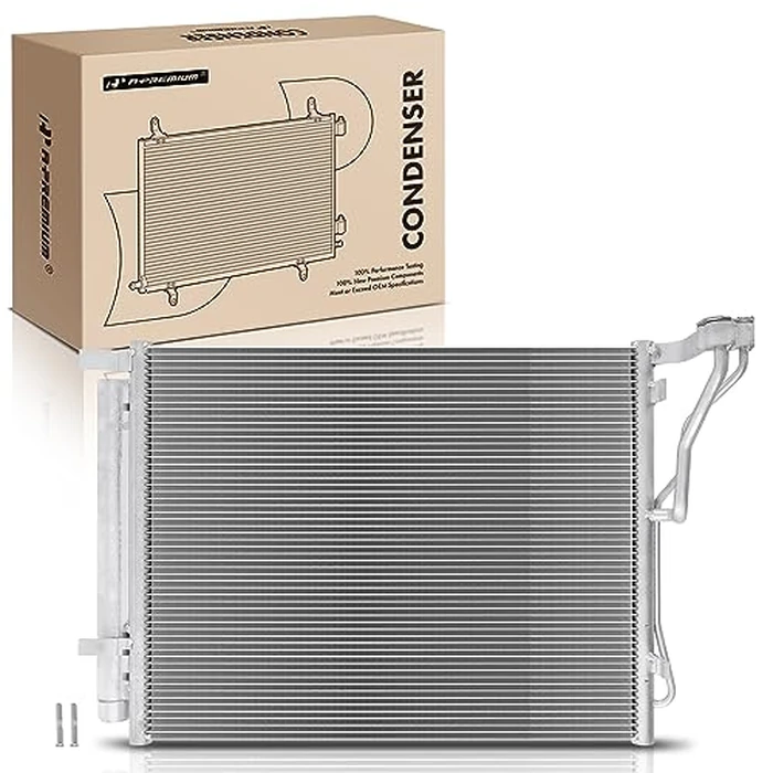 A-Premium Air Conditioning A/C Condenser Compatible with Hyundai Sonata 2011-2014 & Kia Optima 2011-2015, L4 2.0L, Replace# 976063Q000 by A-premium - Used - Very Good condition - CA$66.81
