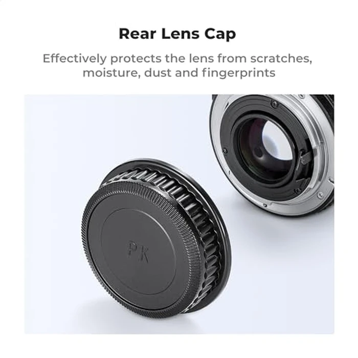 K&F Concept Rear Lens Cap & Body Cap Cover & Hot Shoe Cover Kit for Pentax K Mount Camera Lens K3 K3 II K70 KS1 KS2 K500 K50 by K&F CONCEPT - Image 3