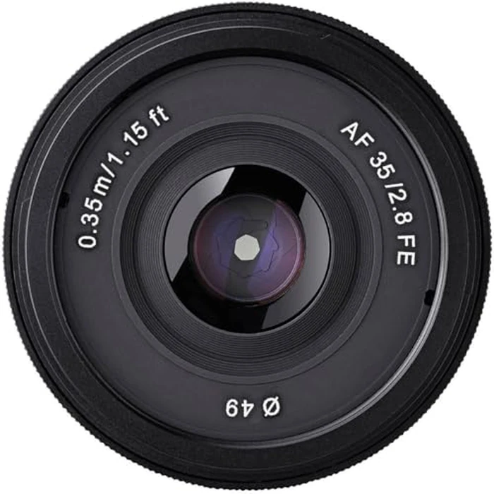 Rokinon IO35AF-E 35mm f/2.8 Ultra Compact Wide Angle Lens for Sony E Mount Full Frame, Black by Rokinon - Image 4
