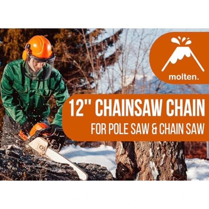 3 Pack 12 Inch Replacement Chainsaw Chain for Stihl MSA 120 C, MSA 140 C, MSA 160 C, MSA 200 C, MSA 60 C, MSA 70 C, Pole Saws HTA 50, HT 56, HT 105, Replaces 71PM3-64, 3670-005-0064 by Molten. - Image 4