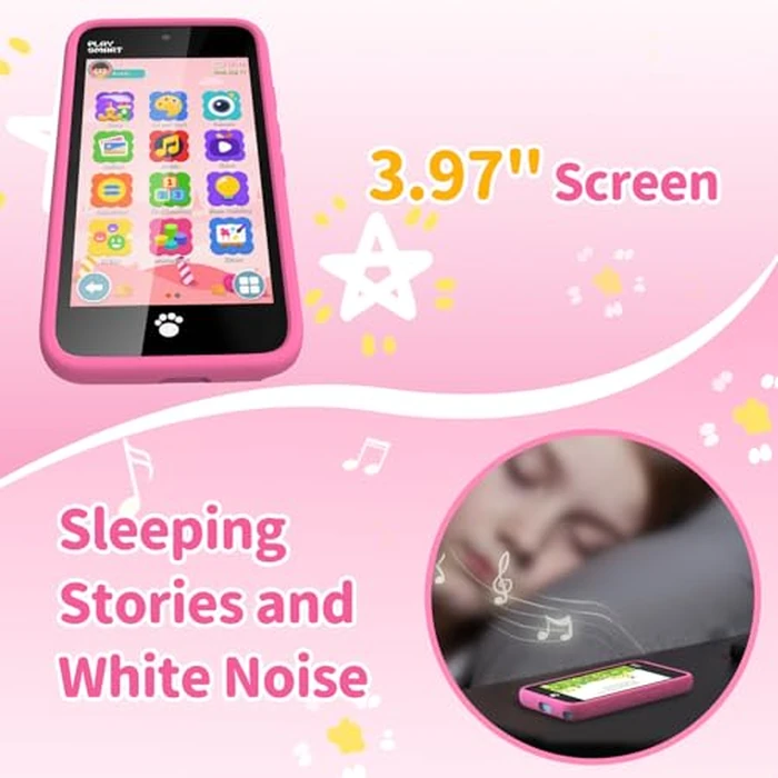 MOMILLA Kids Smart Phone with Dual Camera, 3.97" Touchscreen, 200+ Educational Games, Learning Toys with Parental Control for Ages 3-12, No SIM Birthday Gifts by MOMILLA - Image 5