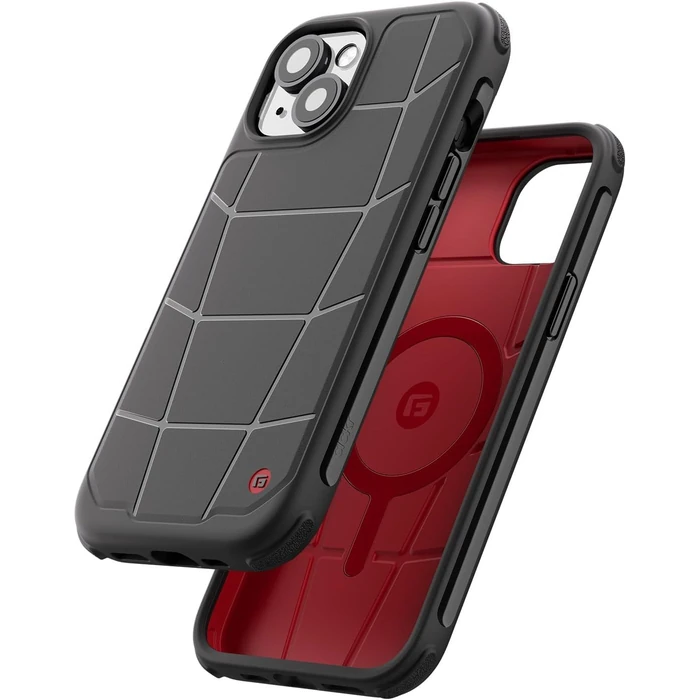 Clckr G-Form Force Phone Case with MagSafe for iPhone 15 - Black/Red by Clckr - Refurbished - Good condition