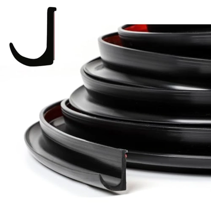 XmuxHai RV Rain Gutter Silicone Rubber J-Shape (Black 16FT) by XmuxHai - Used - Very Good condition