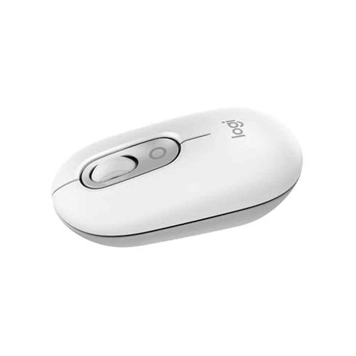 Logitech POP Mouse, Compact and Portable Wireless Bluetooth Mouse with Programmable Buttons and Quiet Clicks, Easy-Switch Between up to 3 Devices, Laptop, Tablet, PC - Off-White by Logitech - Image 1