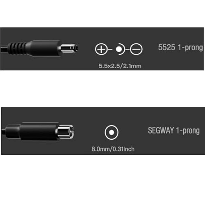 eeTao 42V AC/DC Adapter Compatible with Replacement Charger for MAXSHOT V1 V7 A1 8.5 inches Commuting Electric 350W Motor 36V 10.4Ah Lithium-ion Battery E 42VDC 42.0V Power Supply Cable Cord by eeTao - Image 3