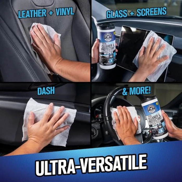 Chemical Guys Canister Wipes - VRP & Total Car Interior Cleaner & Protectant, Great for Cars, Trucks, SUVs, RVs, & More (60 Ct) by Chemical Guys - Image 7