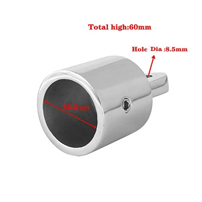JY-MARINE 1-1/4 inch(32.8 mm) Bimini Top Cap Eye End Boat Fitting Stainless Steel 316 Boat Marine Hardware Fits 1-1/4 inch O.D. Round Tubing,2Pcs by JY-MARINE - Image 3