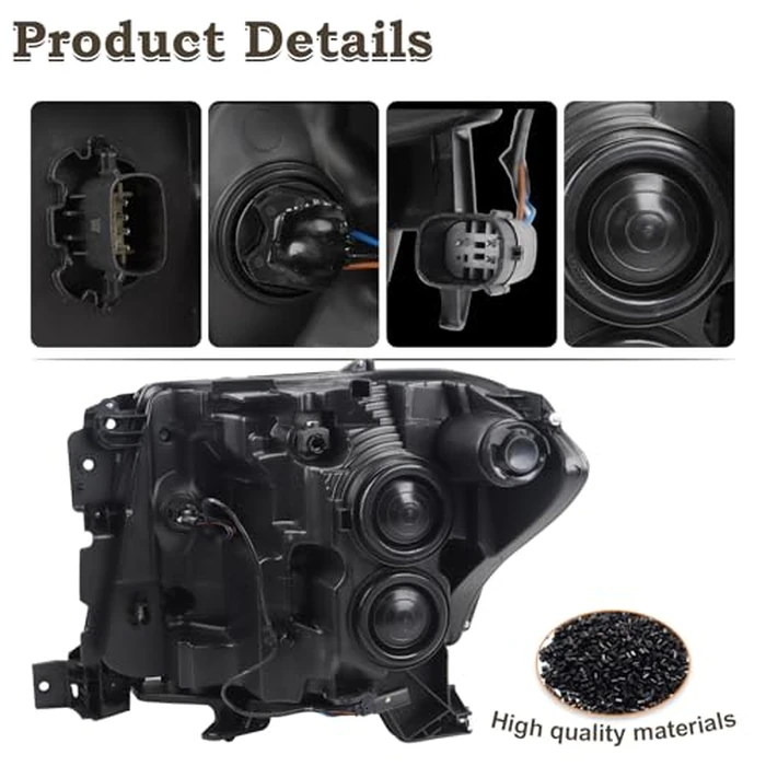 KAMDKI RH Halogen Headlight Fit for 2018 2019 2020 2021 Ford Expedition XLT Limitated Headlamp Assembly Right Passenger Side With Bulbs FO2503370 JL1Z-13008-K by KAMDKI - Image 5