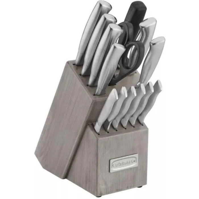 Cuisinart C77SS-15PT Classic Stainless Steel Knife Block Set 15-Piece - Silver by Cuisinart - Refurbished - Excellent condition