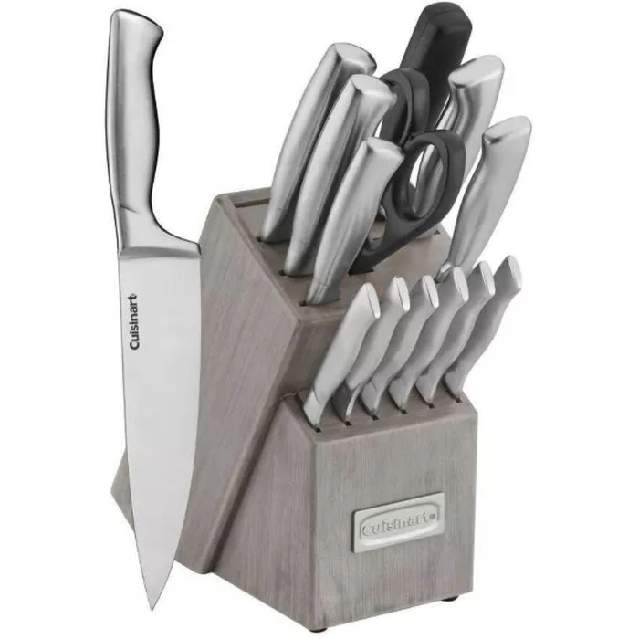Cuisinart C77SS-15PT Classic Stainless Steel Knife Block Set 15-Piece - Silver by Cuisinart - Image 2