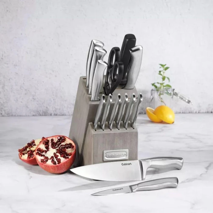 Cuisinart C77SS-15PT Classic Stainless Steel Knife Block Set 15-Piece - Silver by Cuisinart - Image 5