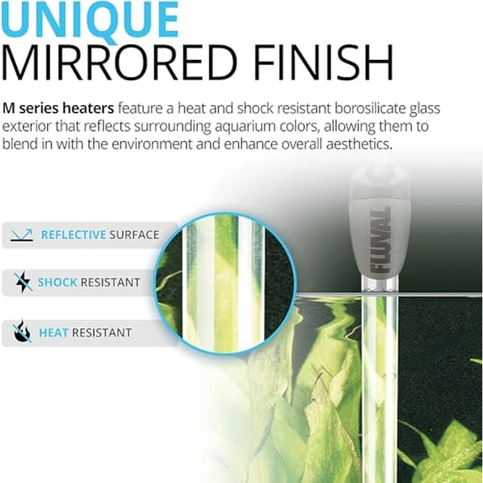 Fluval M 100-Watt Submersible Aquarium Heater - Compact, High-Performance, Reliable Heating For Fresh & Saltwater Tanks by Fluval - Image 3