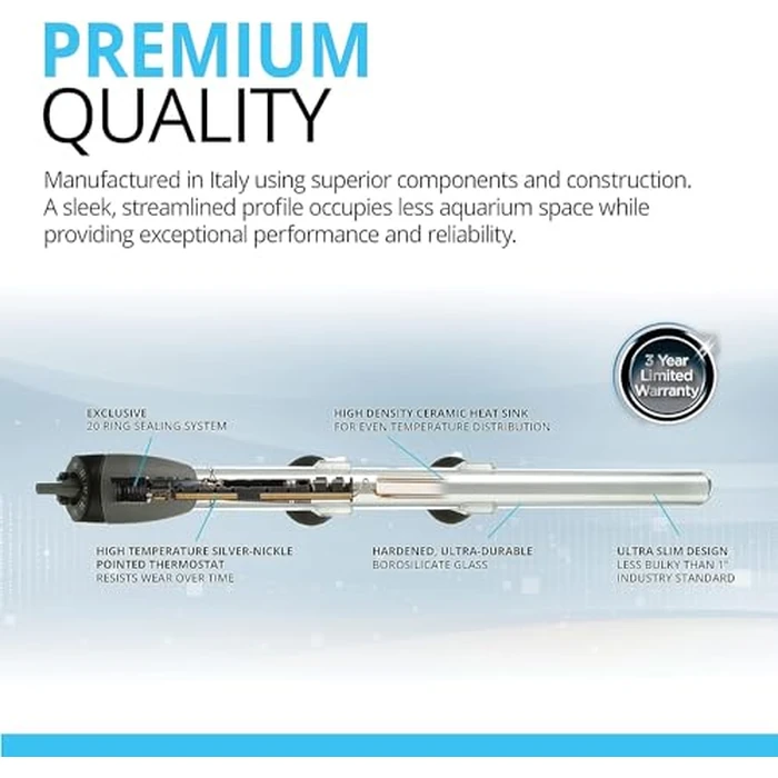 Fluval M 100-Watt Submersible Aquarium Heater - Compact, High-Performance, Reliable Heating For Fresh & Saltwater Tanks by Fluval - Image 6