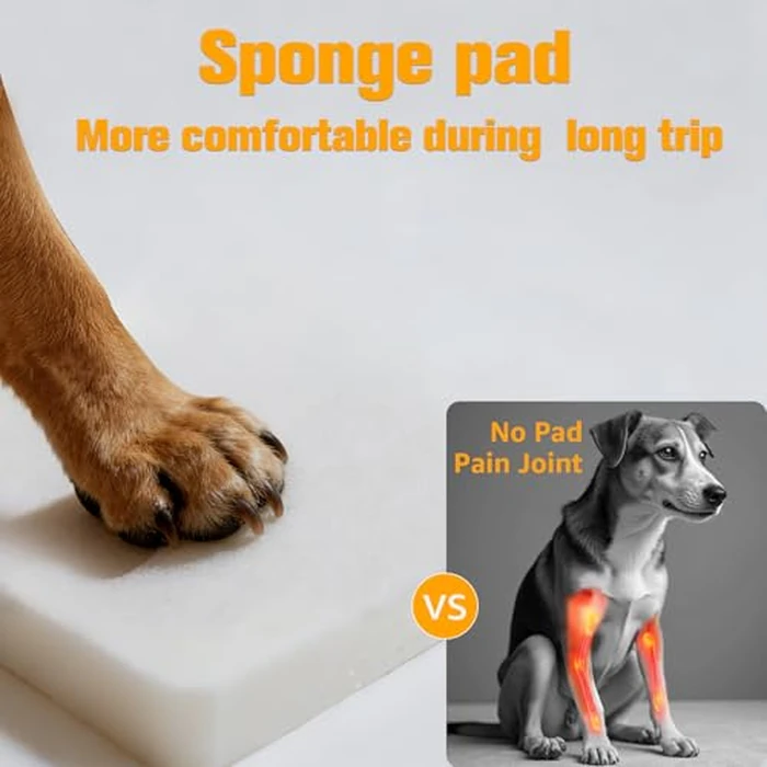 PETICON Back Seat Extender for Dogs, Hard Bottom Dog Car Seat Cover - Supports 400lbs, Rear Seat Pet Cover with Mesh Window, Waterproof Dog Hammock for Car SUV by PETICON - Image 3