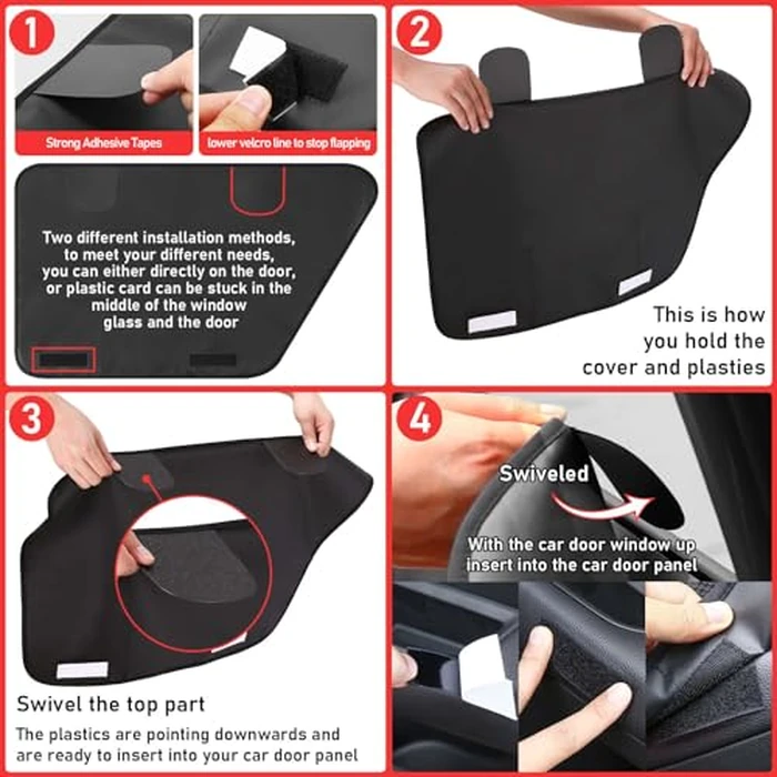 ALEIFLE Car Door Protector Dog 2 Pack Waterproof Pet Car Door Covers from Dog Scratching for Most Cars Travel by ALEIFLE - Image 5