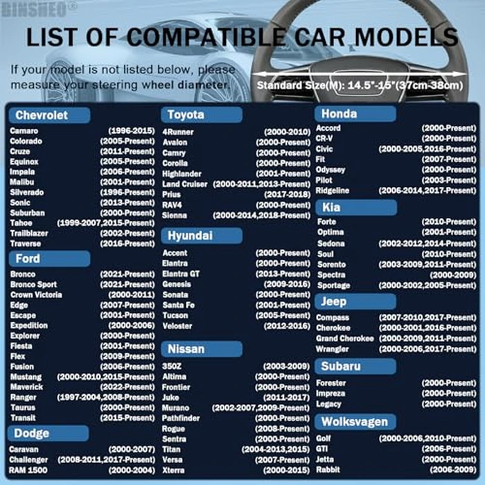 Binsheo Black Suede D Shaped Steering Wheel Cover, Breathable Non-Slip Sweat-Proof Wear-Resistant No Pilling, Warm in Winter and Cool in Summer, Universal 15 inch by Binsheo - Image 6