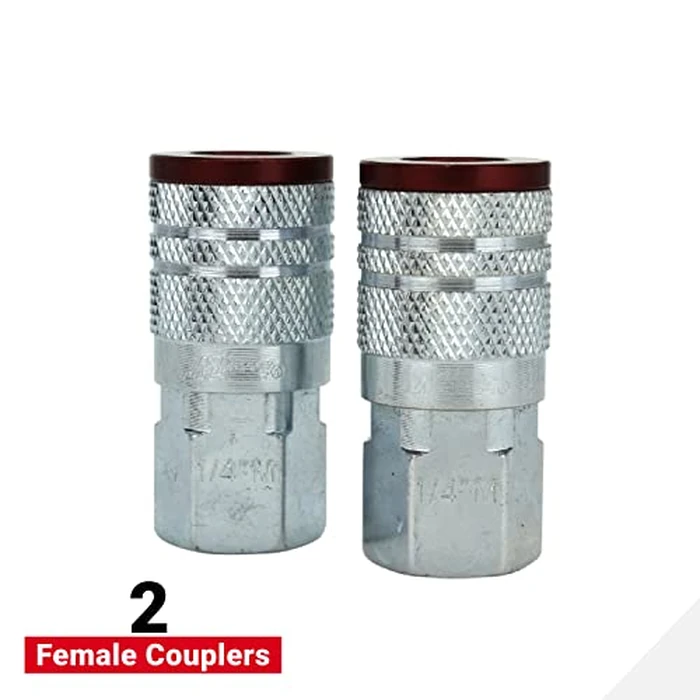 Milton S-314MKIT ColorFit Coupler & Plug Kit - (M-Style, Red) - 1/4" NPT, (14-Piece) by Milton - Image 6