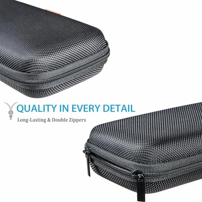 GLCON Portable Protection Hard EVA Case for External Battery,Cell Phone,GPS,Hard Drive,USB Charging Cable,Carrying Bag Mesh Inner Pocket,Zipper Enclosure,Universal Travel Pouch Bag by GLCON - Image 5