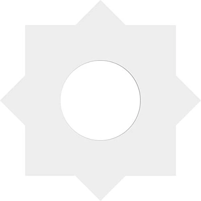 Ekena Millwork CMP10AL-04000 Axel Architectural Grade PVC Contemporary Urethane Ceiling Medallions 10"OD x 4"ID x 5 1/2"C x 1"P by Ekena Millwork - Image 4