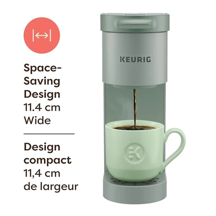 Keurig K-Mini Go Single Serve K-Cup Pod Coffee Maker, Sage by Keurig - Image 2