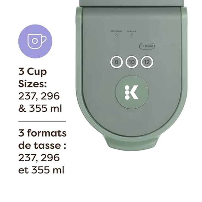 Keurig K-Mini Go Single Serve K-Cup Pod Coffee Maker, Sage by Keurig - Image 3