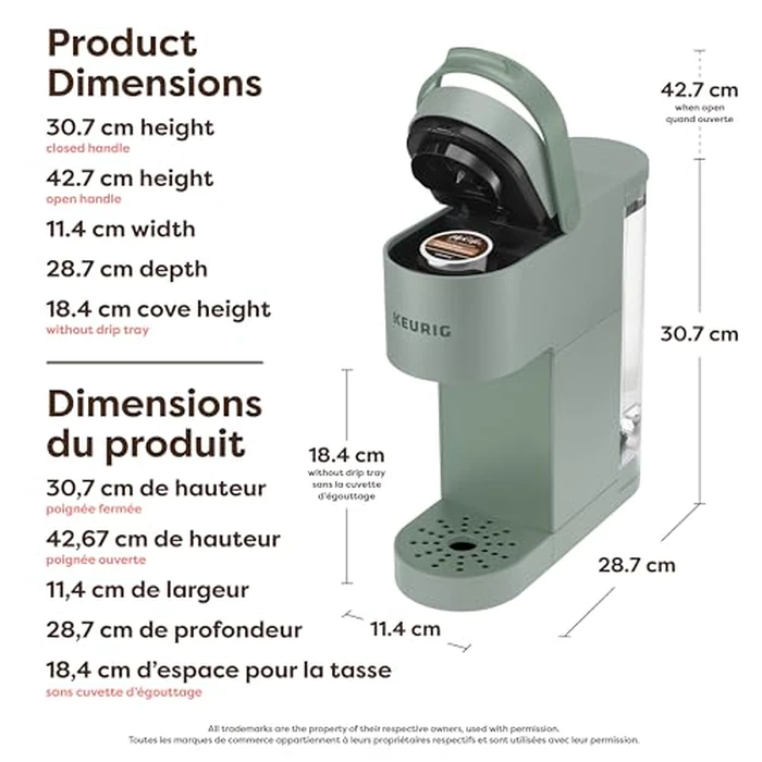 Keurig K-Mini Go Single Serve K-Cup Pod Coffee Maker, Sage by Keurig - Image 4