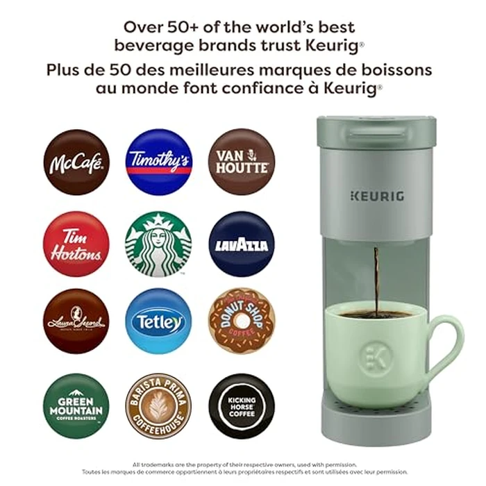 Keurig K-Mini Go Single Serve K-Cup Pod Coffee Maker, Sage by Keurig - Image 7