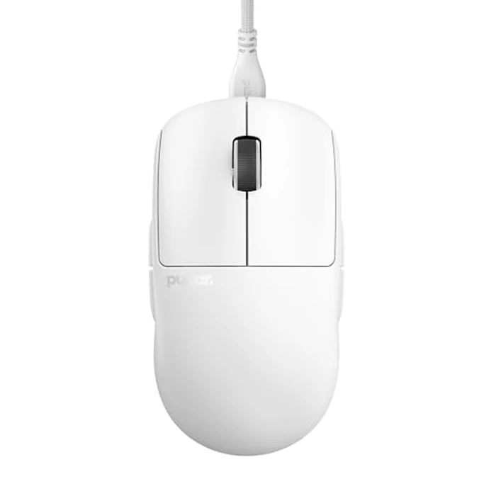Pulsar Gaming Gears X2A Wired Gaming Mouse, Lightweight 55g, PAW3395 26K DPI Sensor, Optical Switch, 1ms Polling Rate, Ambidextrous, Detachable Paracord Cable, White by Pulsar Gaming Gears - Image 1