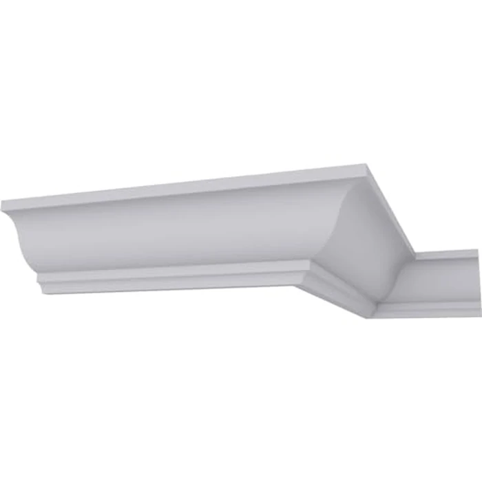 Endurathane Odessa Traditional Cove Crown Moulding, 1 5/8"H x 1 5/8"P x 2 1/4"F x 94 1/2"L, Factory Primed (8-Pack) by Ekena Millwork - Image 1