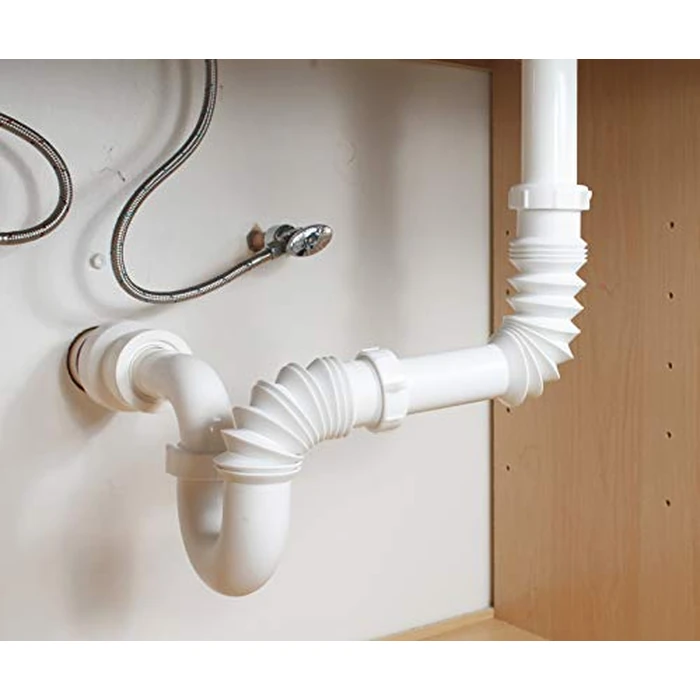 Plumb Pak PP812-50 Flex 'N Fix J Bend, 1-1/2" or 1-1/4" inlet , White by Plumb Pak - Image 4