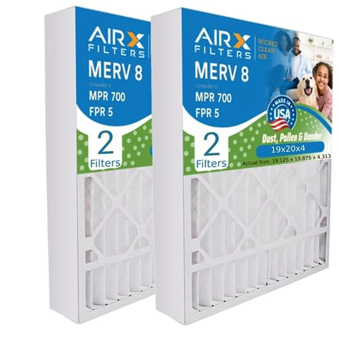 AIRx Filters 19x20x4 Furnace Filter MERV 8, Compatible with Bryant Carrier FILXXFNC-0021 FNCCAB0021, Allergen Control, Reduces Dust & Pollen, 2-Pack by AIRx Filters - Image 1