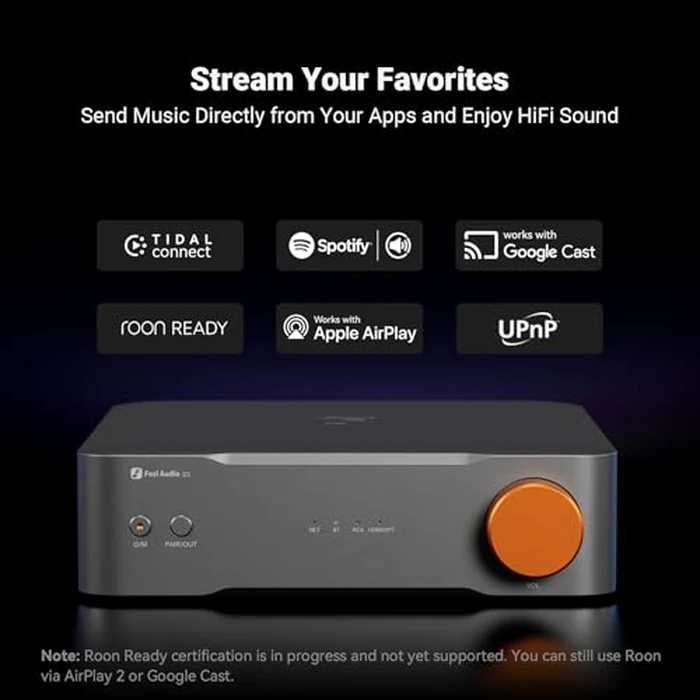 Fosi Audio S3 HiFi Music Streamer DAC Preamp, AK4493SEQ DAC Wi-Fi 6 Bluetooth 5.3, Digital Transport with XLR Balanced/Optical/Sub Out/HDMI eARC, AirPlay 2 Spotify Connect Tidal, 5-Band EQ by Fosi Audio - Image 3
