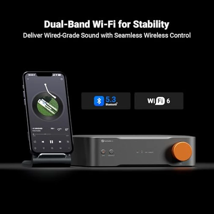 Fosi Audio S3 HiFi Music Streamer DAC Preamp, AK4493SEQ DAC Wi-Fi 6 Bluetooth 5.3, Digital Transport with XLR Balanced/Optical/Sub Out/HDMI eARC, AirPlay 2 Spotify Connect Tidal, 5-Band EQ by Fosi Audio - Image 4