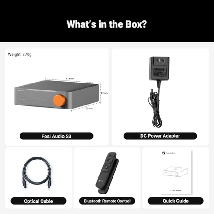 Fosi Audio S3 HiFi Music Streamer DAC Preamp, AK4493SEQ DAC Wi-Fi 6 Bluetooth 5.3, Digital Transport with XLR Balanced/Optical/Sub Out/HDMI eARC, AirPlay 2 Spotify Connect Tidal, 5-Band EQ by Fosi Audio - Image 8