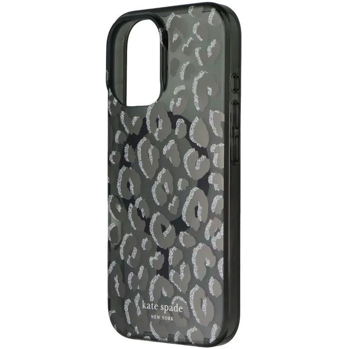 Kate Spade Protective Phone Case with MagSafe for iPhone 16 - Black City Leopard by Kate Spade - Image 4