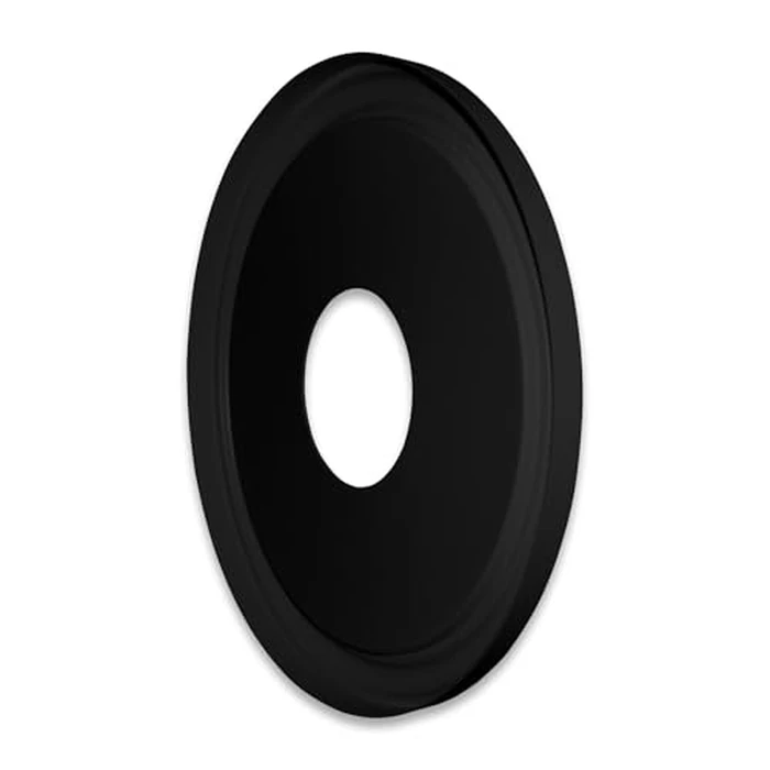 ELFCAB Molded Nylon Ceiling Medallion for Light Fixtures and Ceiling Fans Black 13"OD x 4"ID x 1-1/8"P (Fits Canopies up to 10-1/2") by ELFCAB - Image 3