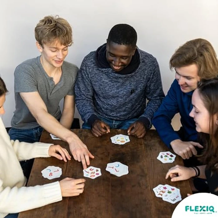 FLEXIQ - Letter Links - Reaction Speed Card Game for Family and Friends - Observation, Rapidity, Perception, Reaction, Reflex - Fast and Easy - 2 to 6 Players - FXG003UK by FlexiQ - Image 5
