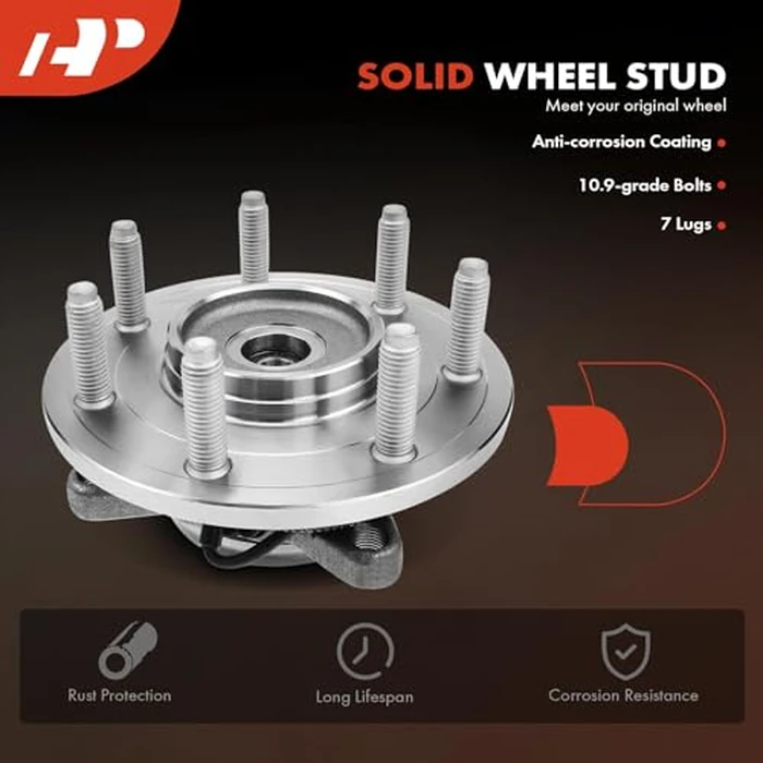 A-Premium Front Wheel Bearing and Hub Assembly with ABS & 7-Lug Compatible with Ford F-150 F150 2005 2006 2007 2008, 4WD Only, Replace # 515080 by A-premium - Image 6