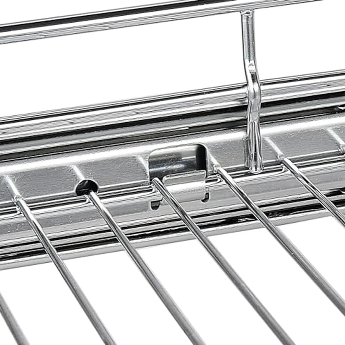 OCG Pull Out Cabinet Organizer (21" W x 21" D), Pull out Shelves 1 Tier, Cabinet Slide Out Shelves for Base Cabinet Organization in Kitchen Bathroom Pantry, Bottom Mount, Chrome Finish by OCG - Image 5