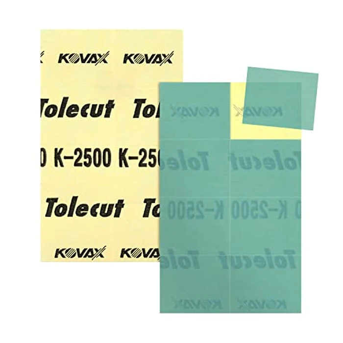 Eagle Abrasives, Inc. KOVAX Tolecut 191-1528 8-Cut Stickon Block Sheet, 70 mm W x 114 mm L, 2500 Grit, K-2500 Grade, Blue by Eagle Abrasives - Image 7