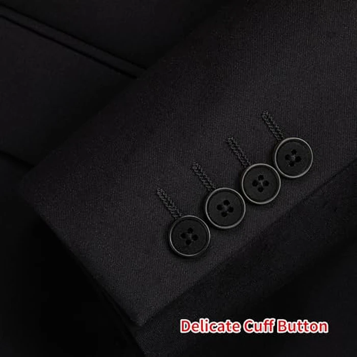 P&L Men's Premium Classic Fit Suit Separates Regular and Big & Tall Dress Pants and Jacket Black by P&L - Image 5