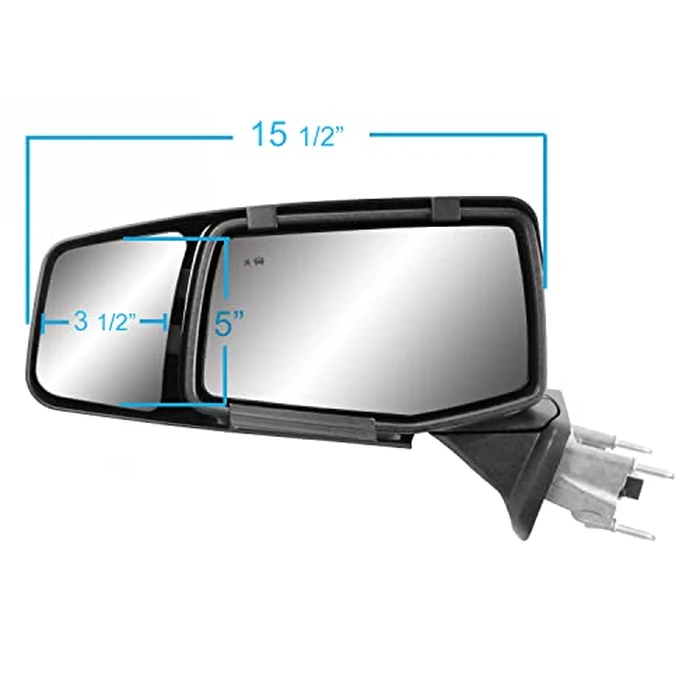 K SOURCE Snap & Zap 80930 Custom Fit Towing Mirror for 2019-2024 Silverado 1500, Sierra 1500, Patented by Fit System - Image 2