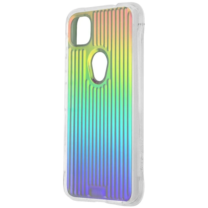 Case-Mate Tough Groove Series Phone Case for Google Pixel 4a - Iridescent by Case-Mate - Refurbished - Brand New condition